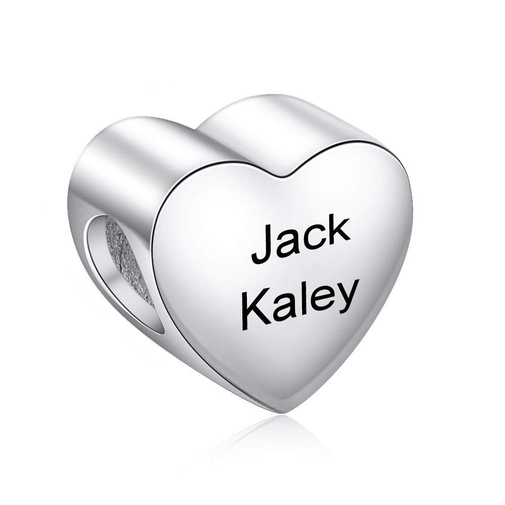 Shuozhen gift to commemorate the family custom lettering creative heart-shaped photo frame photo beaded pendant jewelry