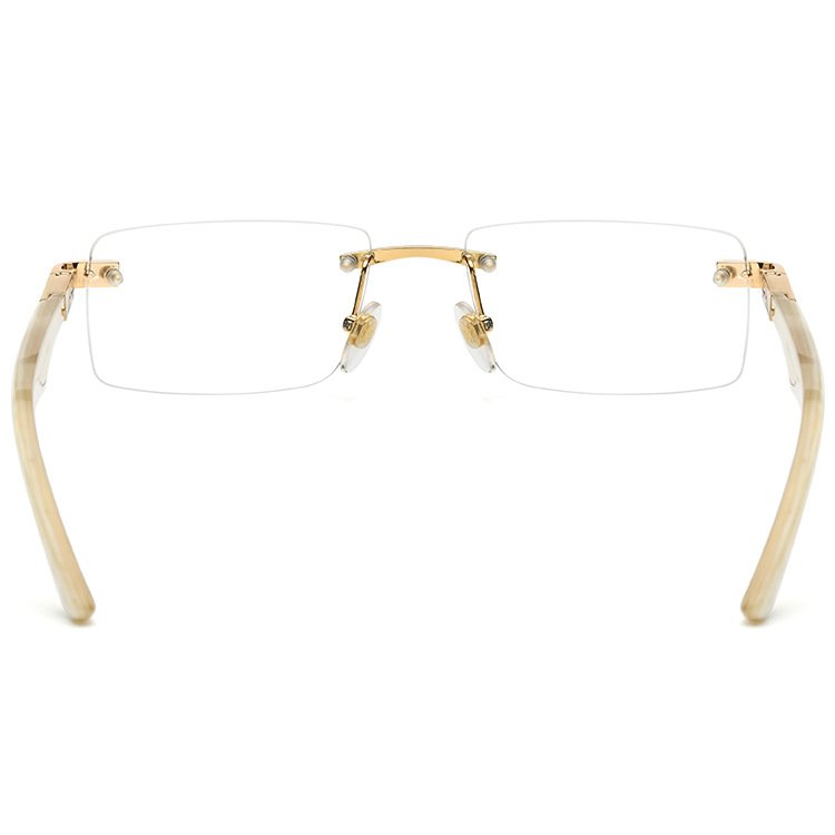 Top Quality Direct Selling Newest Fashion Diamond Natural Ox Horn Glasses Designer Custom Women Men Optical Frames