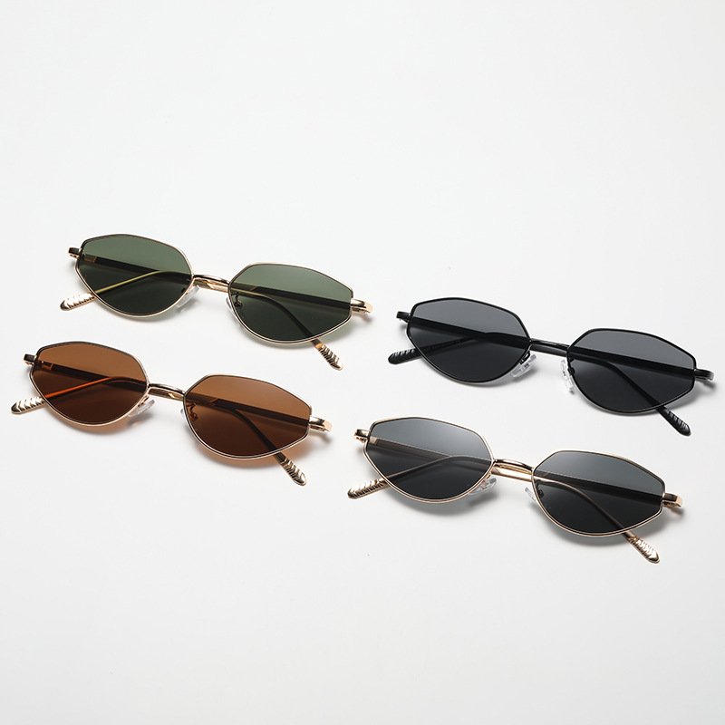 wholesale metal frame high quality sun glasses fashion trendy designer uv 400 shades sunglasses for women men