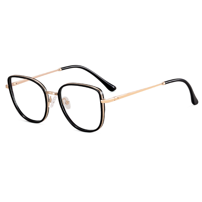 83608 High quality fashion Gradient Metal glasses Blue Light women's glasses Gradient Luxury metal anti-blue light glasses frame