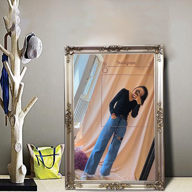 Spot Goods Big Size European Wood Oil Painting Frames Wall Hanging Wood Picture Frame Moulding Wall Decorative Picture Frames