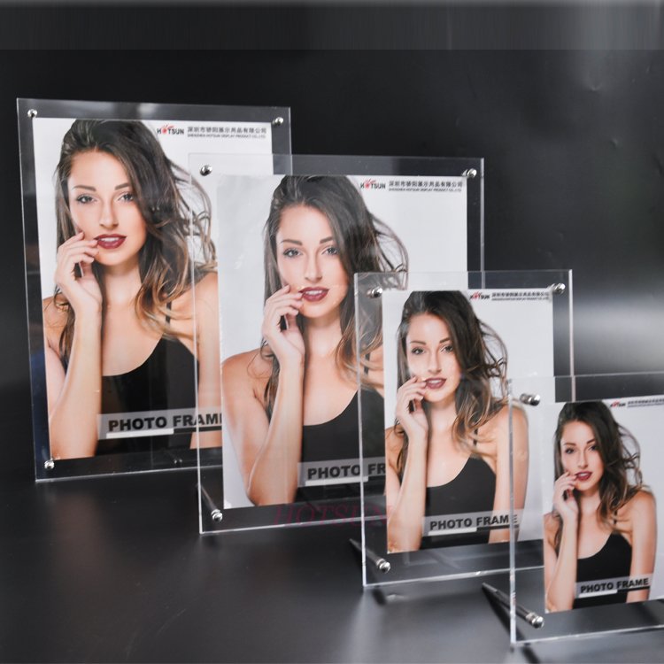 Clear Acrylic Plexiglass Organic Glass Magnet Photo Frame Picture