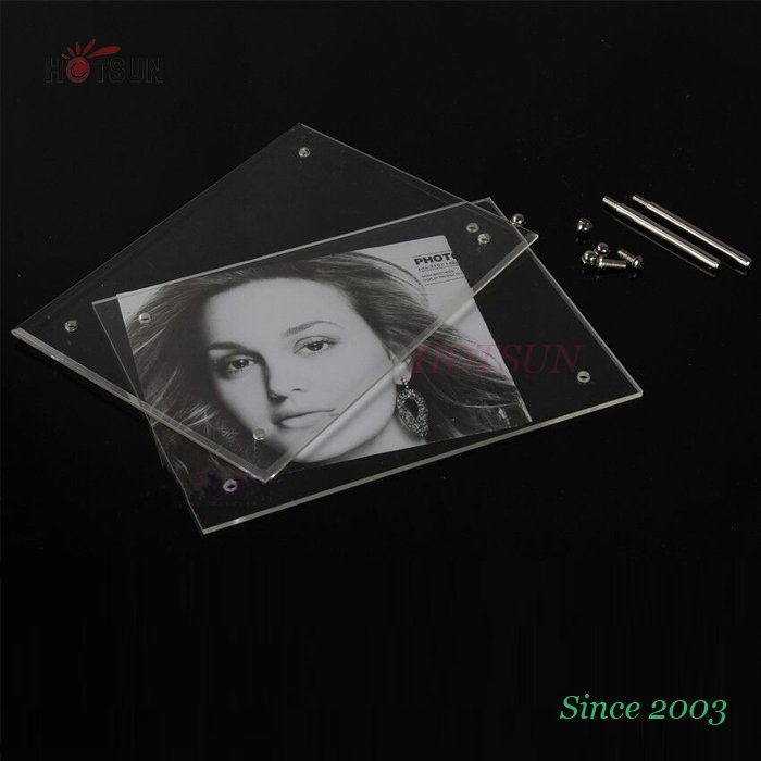 Clear Acrylic Plexiglass Organic Glass Magnet Photo Frame Picture