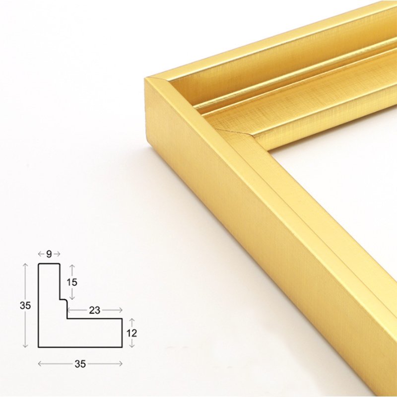 Customized Wall Decoration 3D Gold Display PS Floating Moulding Photo Frame Material