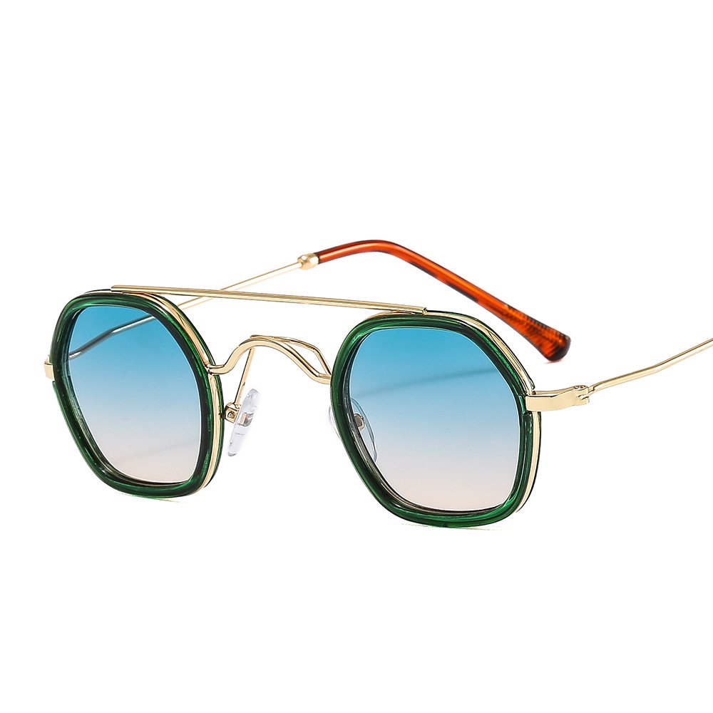 OT8045 Reasonable Price Round Double Bridge Sunglasses Steam Punk Sun Glasses China Wholesale Metal Frame Sunglasses Men
