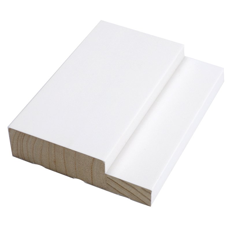 Customized Interior Door Frame Moulding Cheap Price White Painted Wood Primed MDF Casing Moulding For Door Window Inside