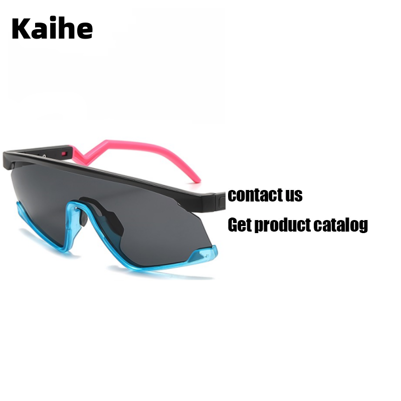 2024 Wholesale New Custom Big Frame Reflective Lens Men Bike Cycling customer logo Polarized Sunglasses Women