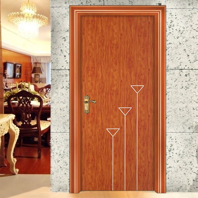 Hot Sale High Quality PVC WPC Hollow Core Door Custom Interior Bedroom Doors With Wood Frames