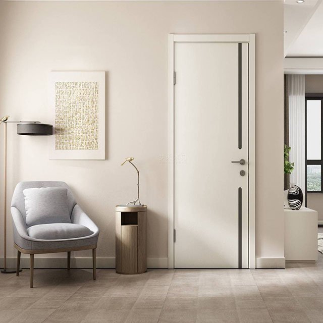 Hot Sale High Quality PVC WPC Hollow Core Door Custom Interior Bedroom Doors With Wood Frames
