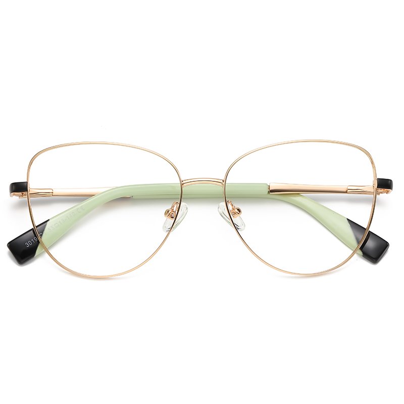 new fashion custom logo anti bluelight blocking designer latest eyeglass frames newest stainless metal glasses