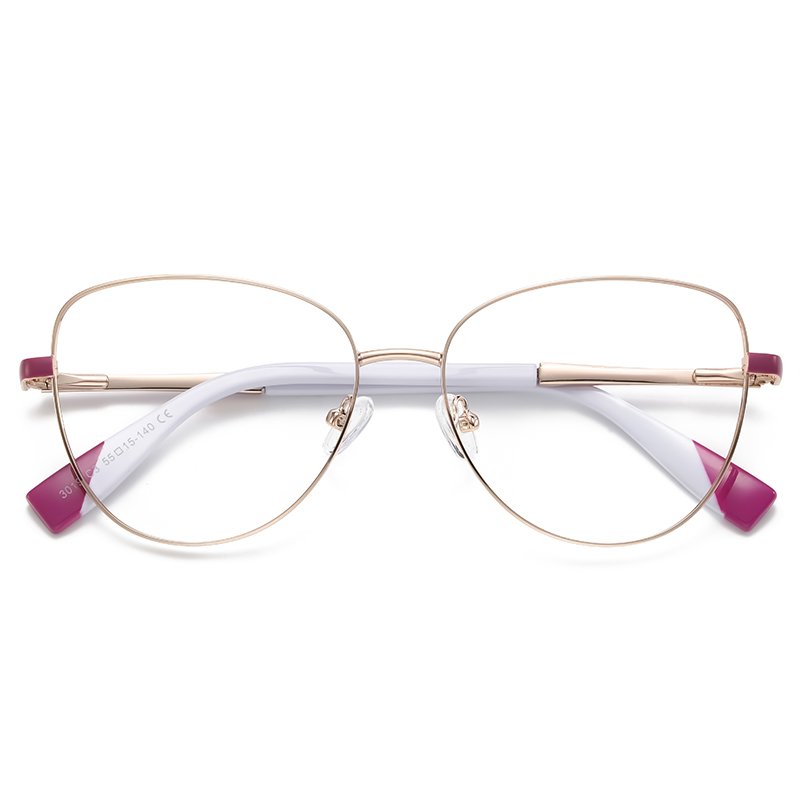 new fashion custom logo anti bluelight blocking designer latest eyeglass frames newest stainless metal glasses