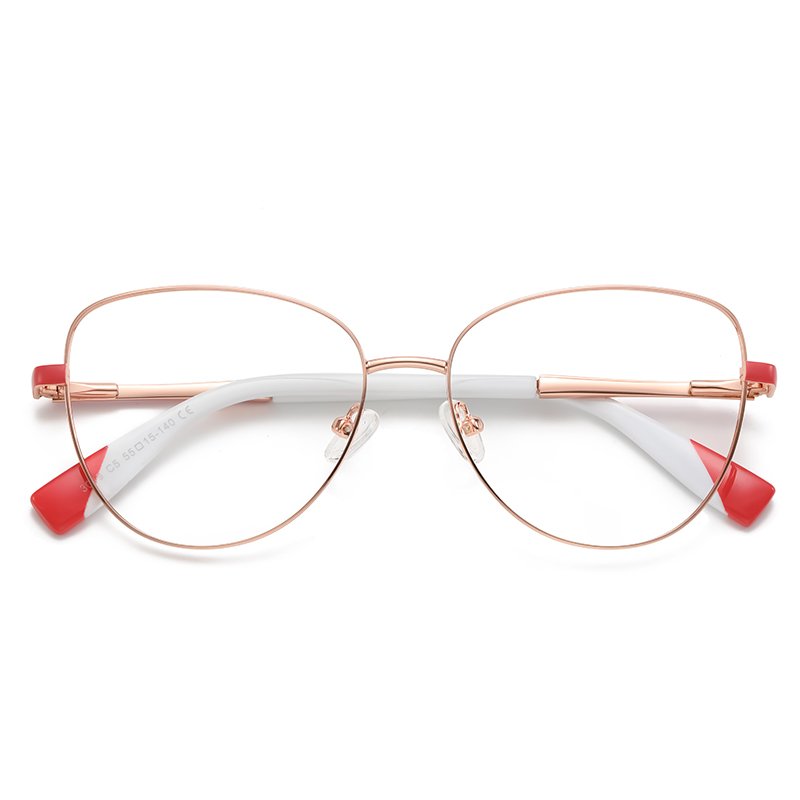 new fashion custom logo anti bluelight blocking designer latest eyeglass frames newest stainless metal glasses
