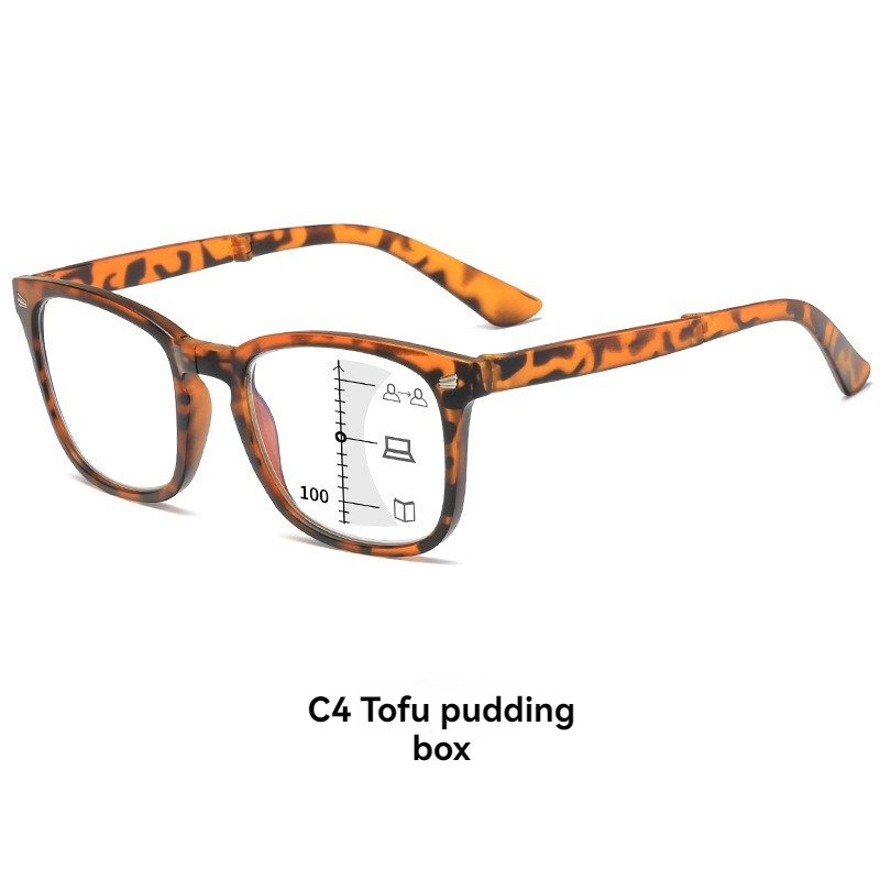 Mini Pocket Size Design Optics Multifunction Folding Progressive Multi Focus Portable Reading Glasses Business Unisex Reader
