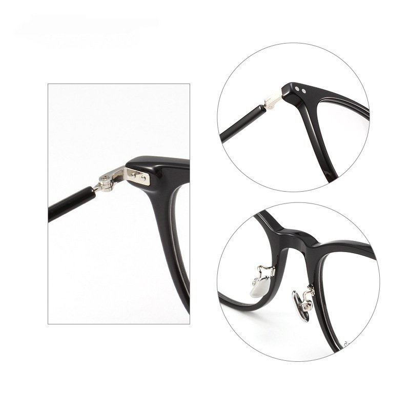 High End Premium Eyeglasses Anti Blue Light Frames Cat Eye Circle Frame Acetate Eyewear Frame