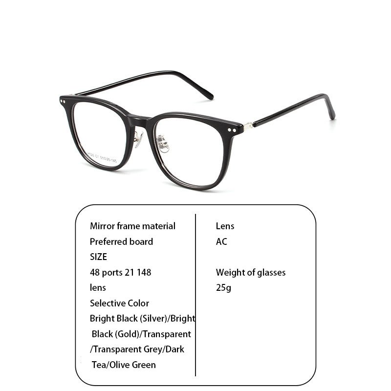 High End Premium Eyeglasses Anti Blue Light Frames Cat Eye Circle Frame Acetate Eyewear Frame