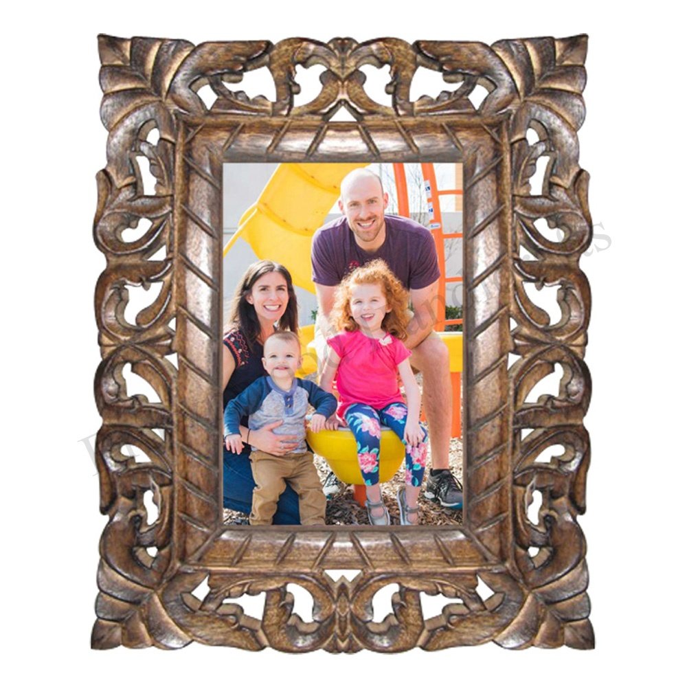 Hot Selling Hand Carved MDF Wood Customized Design Picture Frame For Gifts Use Wooden Rectangular Photo Frame at Good Price