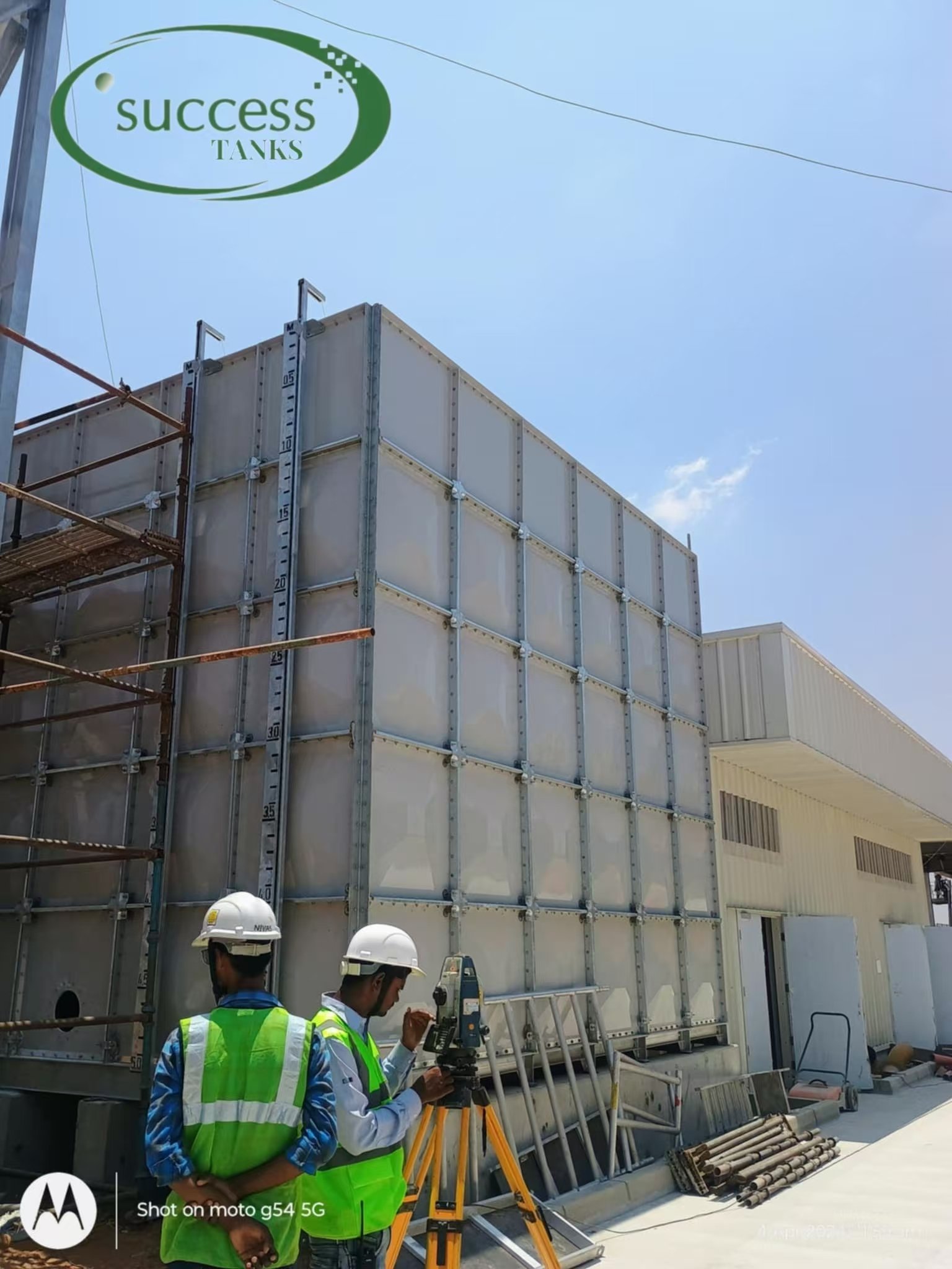 New Zealand Biological fish farming Shrimp farming 41000L GRP water tanks