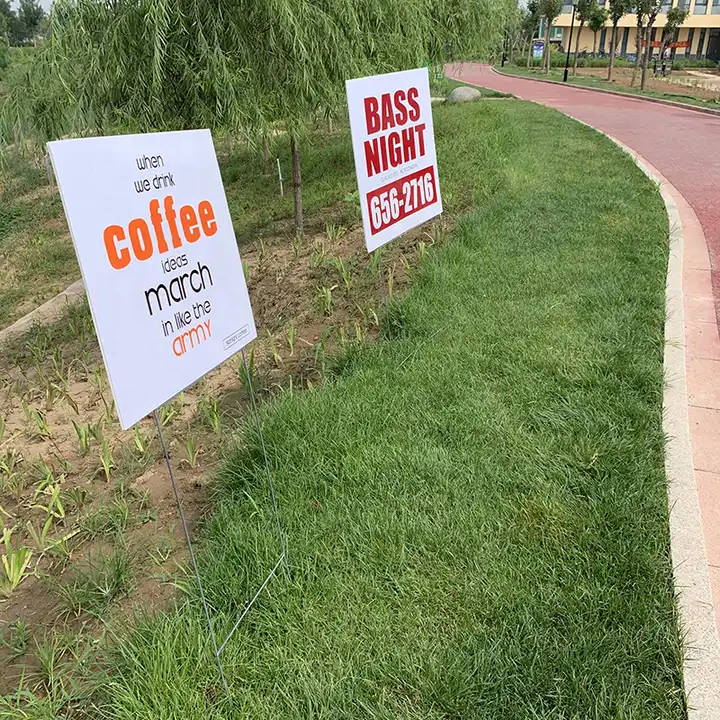 Fluted Corrugated 4mm PP Plastic Hollow sheets Yard Signs and Lawn Signs and Bandit Signs and Billboard