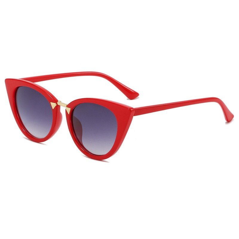 New Trend Hot Sale Wholesale Price Sun Shades Sunglasses Pc Frame Pc Lens Custom Full Rim Cat Eye Sunglasses