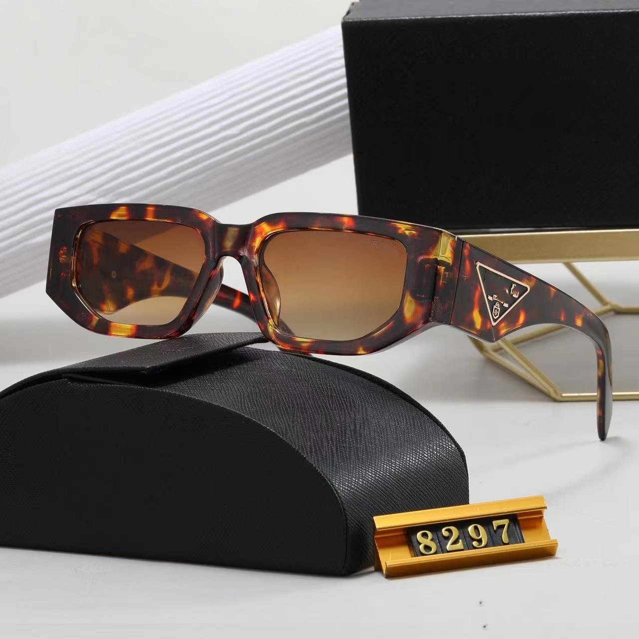 New Frame Featured Sun Glasses Square Men's And Women's Luxury Sunglasses