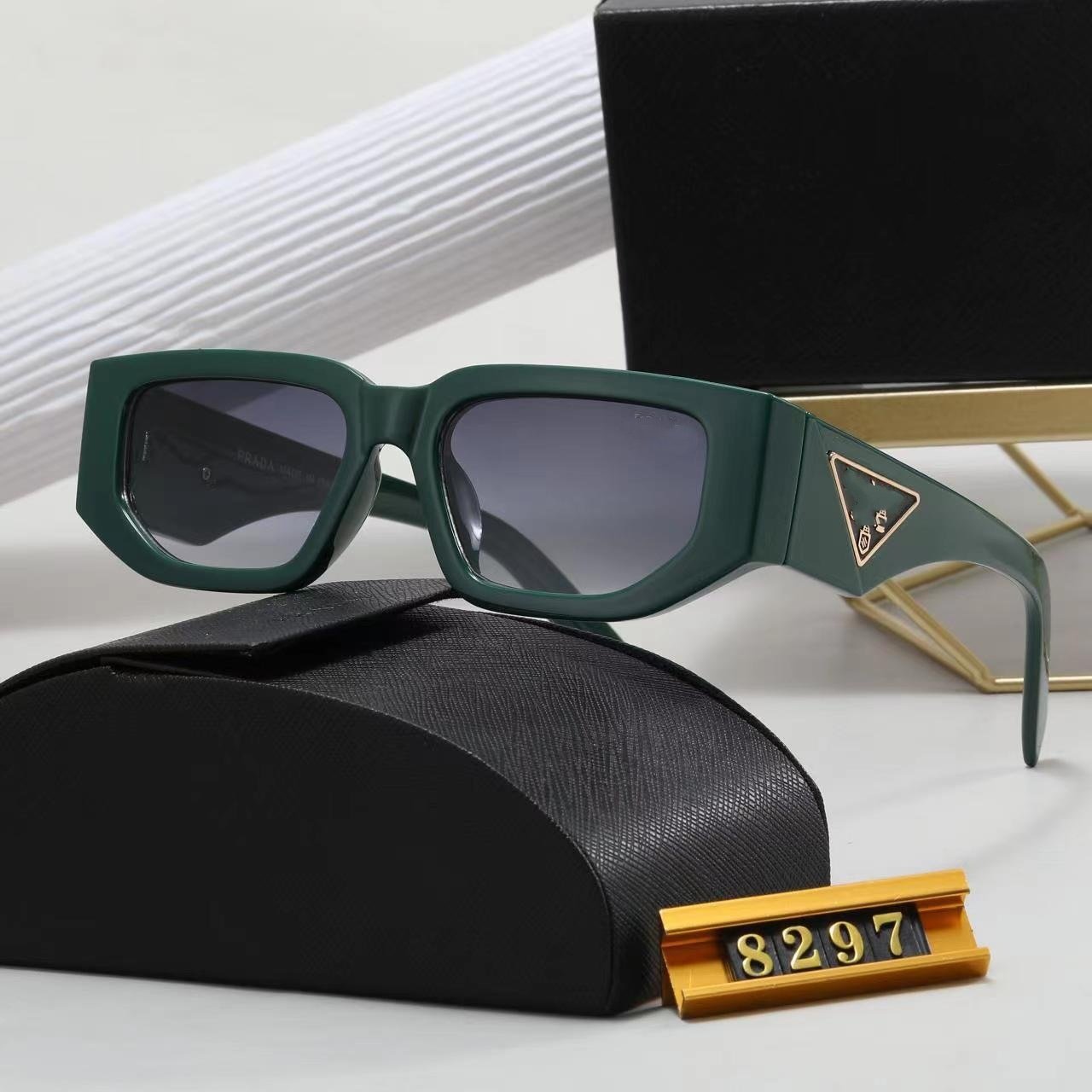 New Frame Featured Sun Glasses Square Men's And Women's Luxury Sunglasses