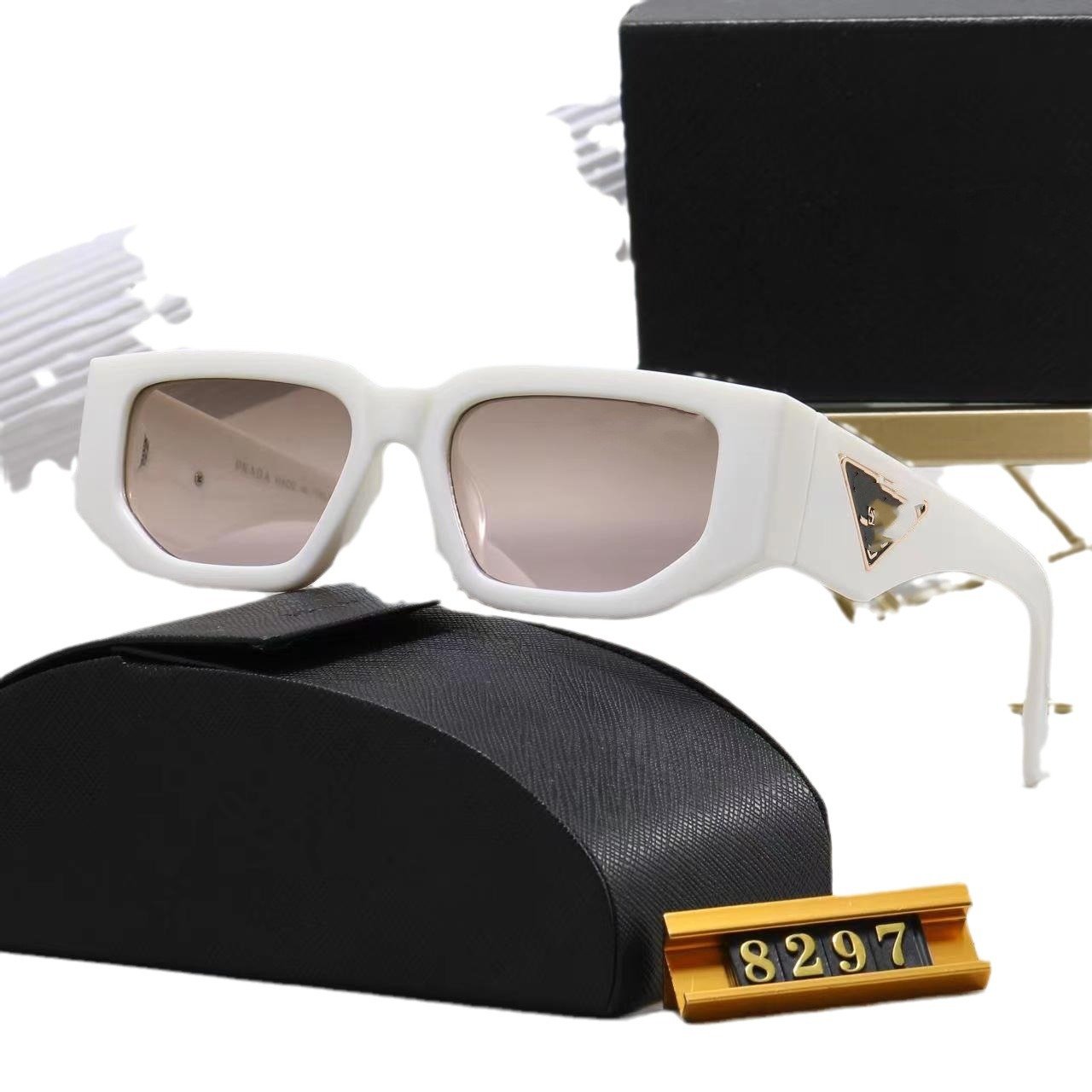 New Frame Featured Sun Glasses Square Men's And Women's Luxury Sunglasses