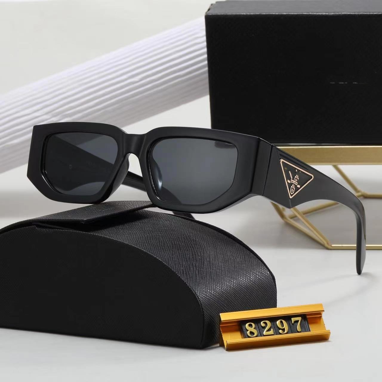New Frame Featured Sun Glasses Square Men's And Women's Luxury Sunglasses