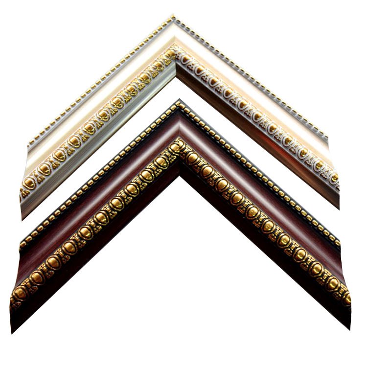 Free Sample Wholesale new design gold fancy ps frame moulding profile