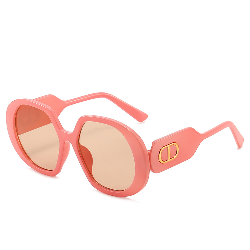 sunglasses 2024 vintage women fashion classic oversized round frame glasses fashion outdoor uv400 shades eyewear sunglasses