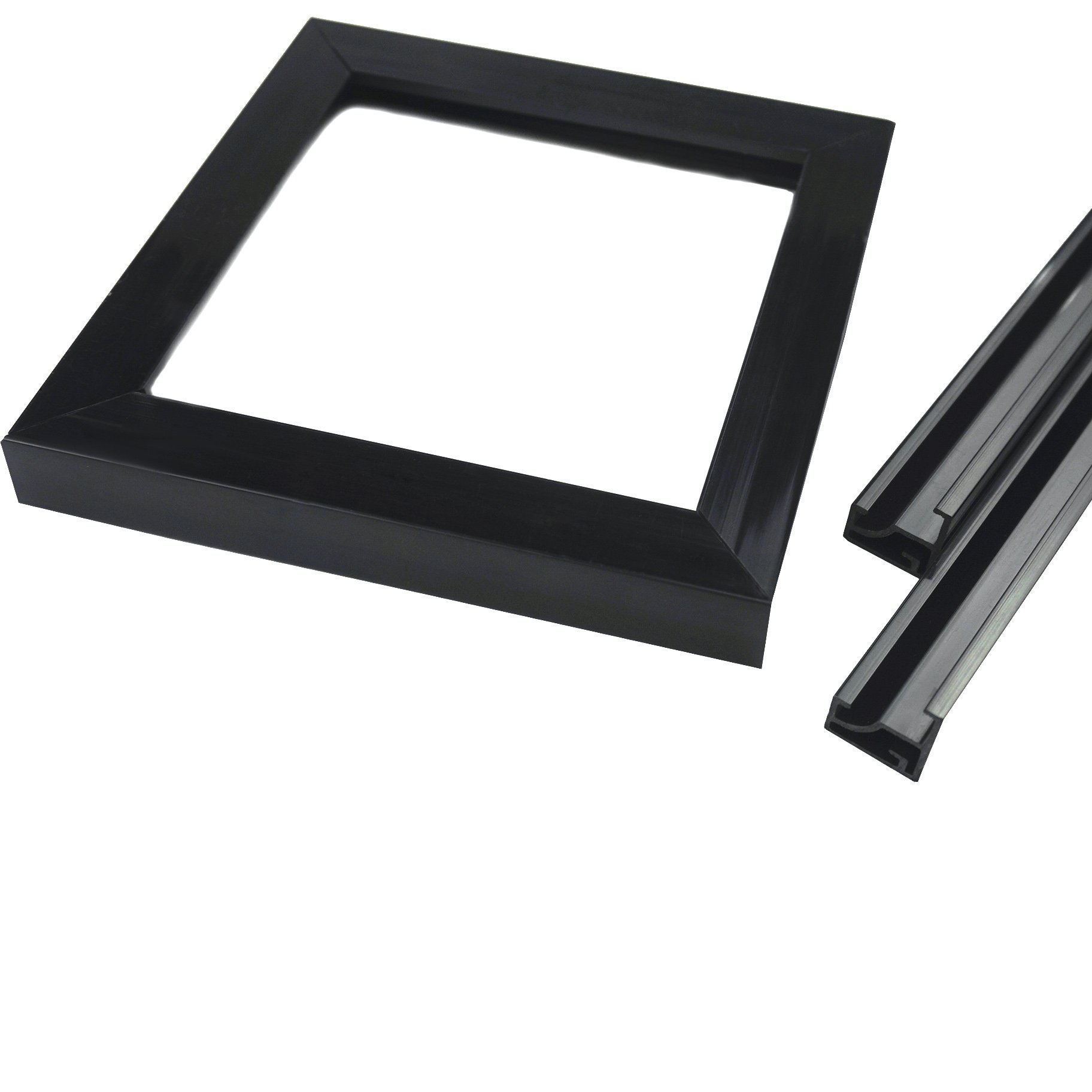 Plastic PVC strip photo frame customized window frame glass frame