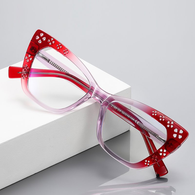 Fashion Cat Eye Optical Eyeglasses Transparent Spectacle Frame Tr90 Glasses Fashion Optical Eyewear Women Glasses Frame