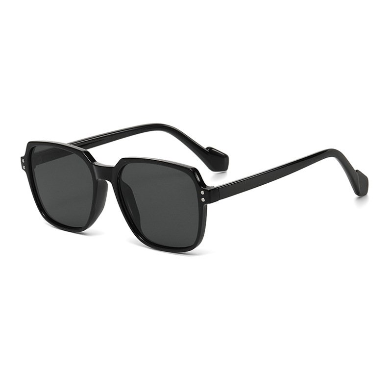 China manufacture wholesale big frame plastic sun glasses fashion yellow lens uv400 male female sunglasses