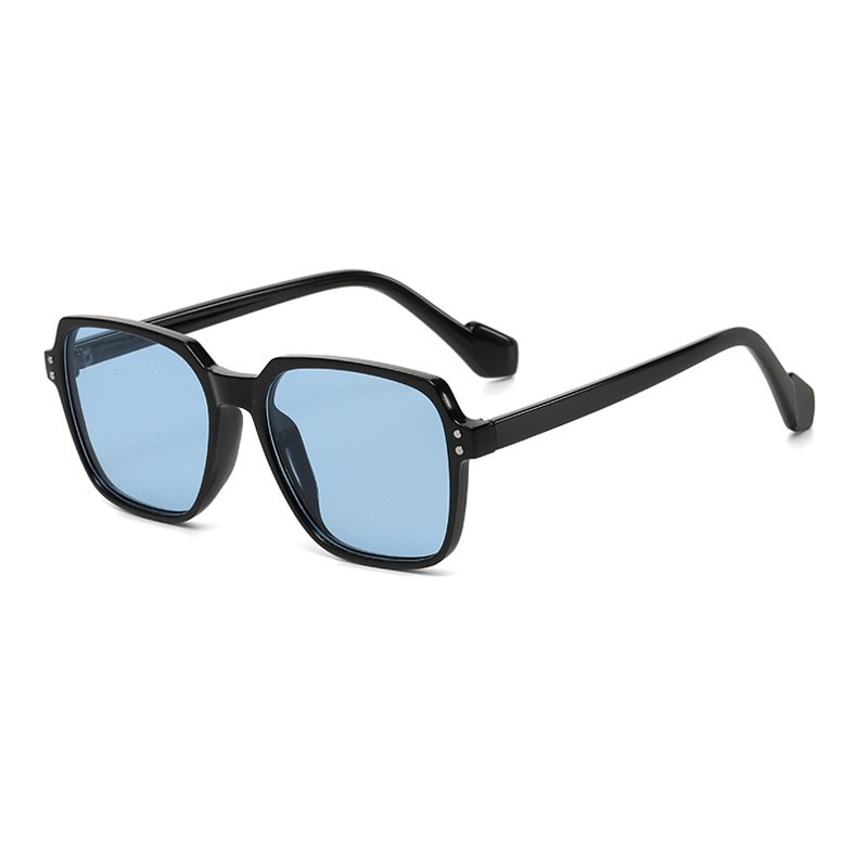 China manufacture wholesale big frame plastic sun glasses fashion yellow lens uv400 male female sunglasses