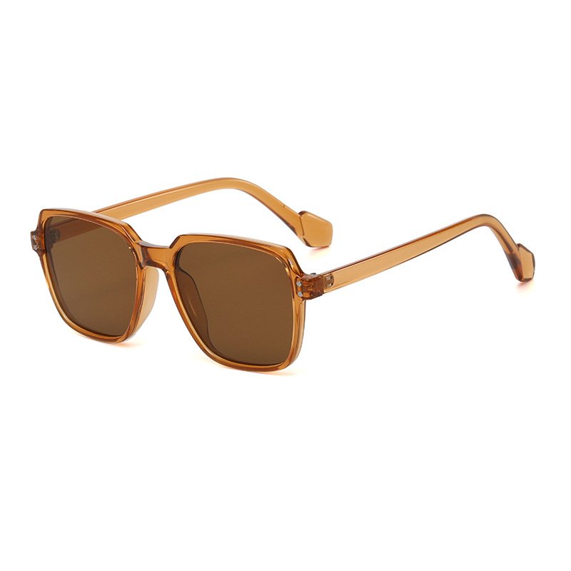 China manufacture wholesale big frame plastic sun glasses fashion yellow lens uv400 male female sunglasses