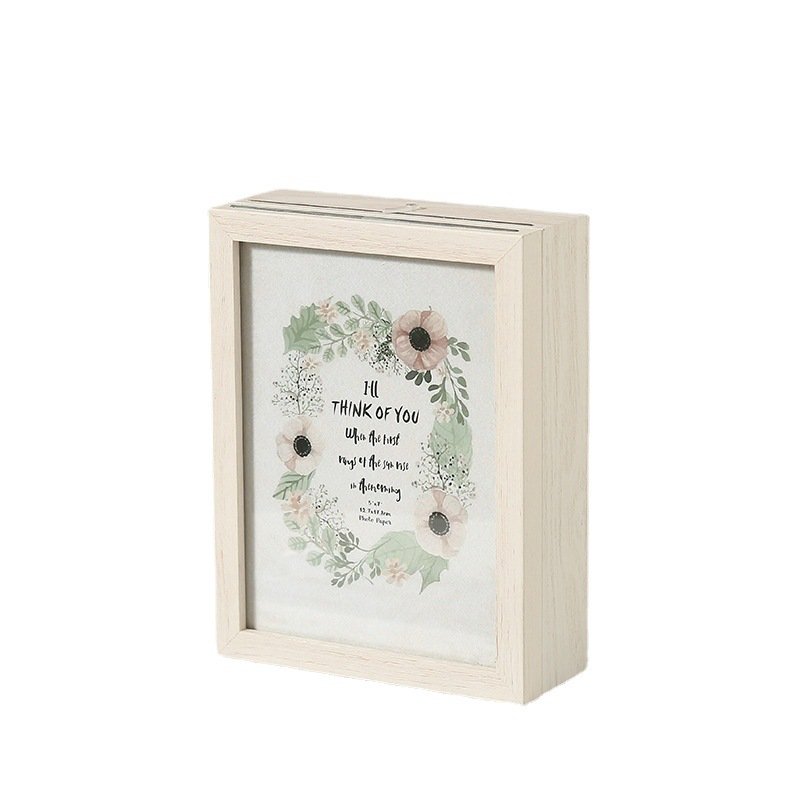 6 "7" wood 3D photo Gift frame Wooden creative picture frame decoration