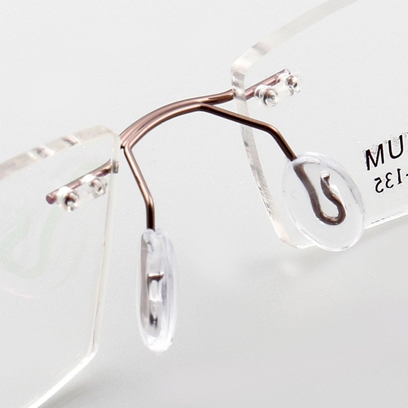 Popular 5018 Unisex Rimless glasses Rectangular Lens Multi Colors Optical Frames