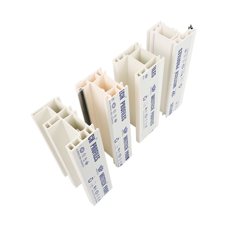 Customized extrusion UPVC profile outdoor upvc plastic frame sliding and casement windows and door profile