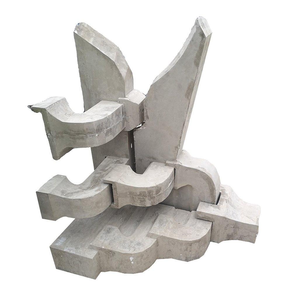 French Style Carving GRC Moulding For Roof Attic Round Dormer Window Frame Decoration