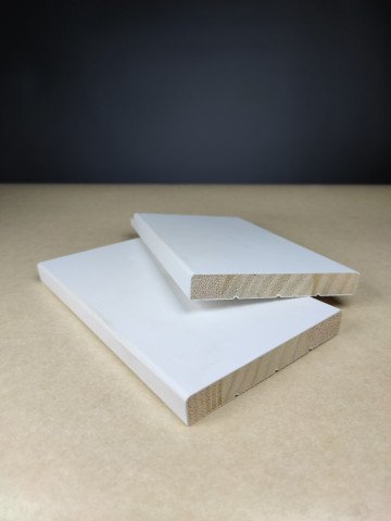 Flat Jamb Solid Wooden Door Frame Design Finger-Joint Primed Pine Rim Wooden Molding