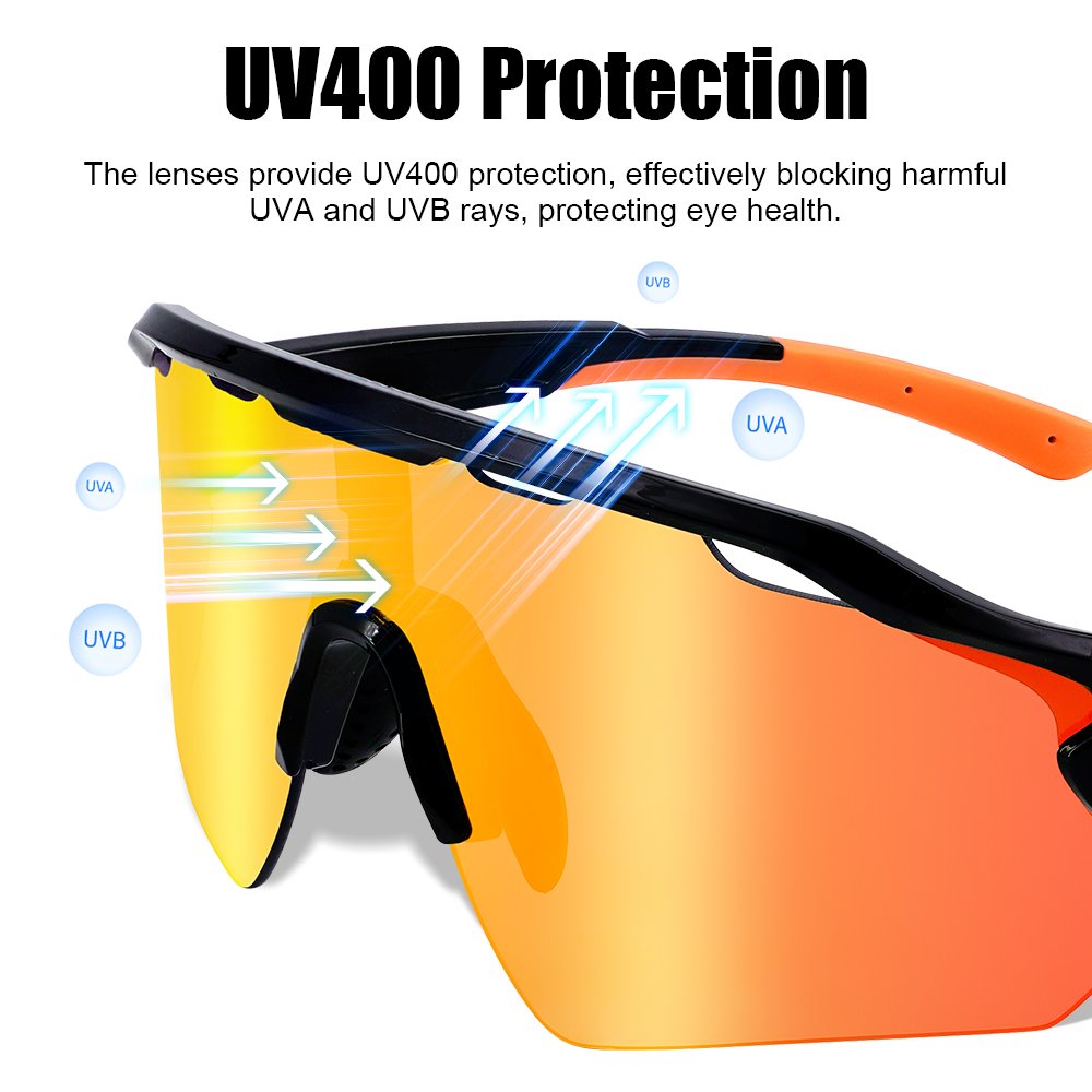 UV400 Protection Photochromic Sports Glasses for Road and Mountain Biking Ultra-Light Polarized Cycling Biking Sunglasses