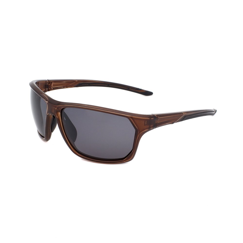 Retro brown frame polarized lenses oem man sports sunglasses custom logo 2023