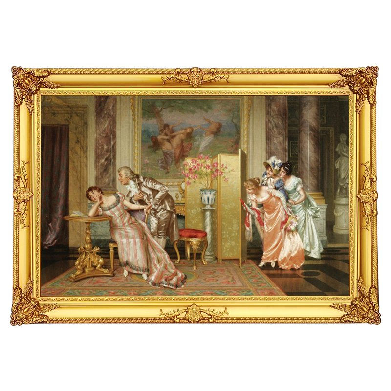 Europe Style Customize Gold Color Antique Baroque Vintage Wood Luxury Photo Frame For Home Wall Decor