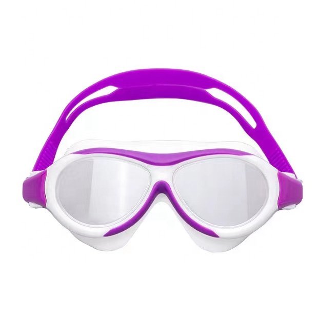 Swimming goggles Anti-fog snorkeling silicone swimming glasses large frame cross-border children's swimming goggles