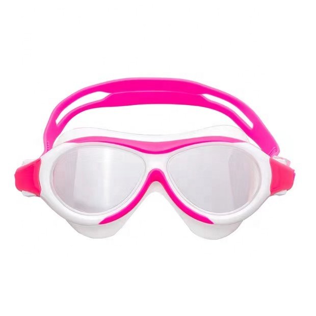 Swimming goggles Anti-fog snorkeling silicone swimming glasses large frame cross-border children's swimming goggles