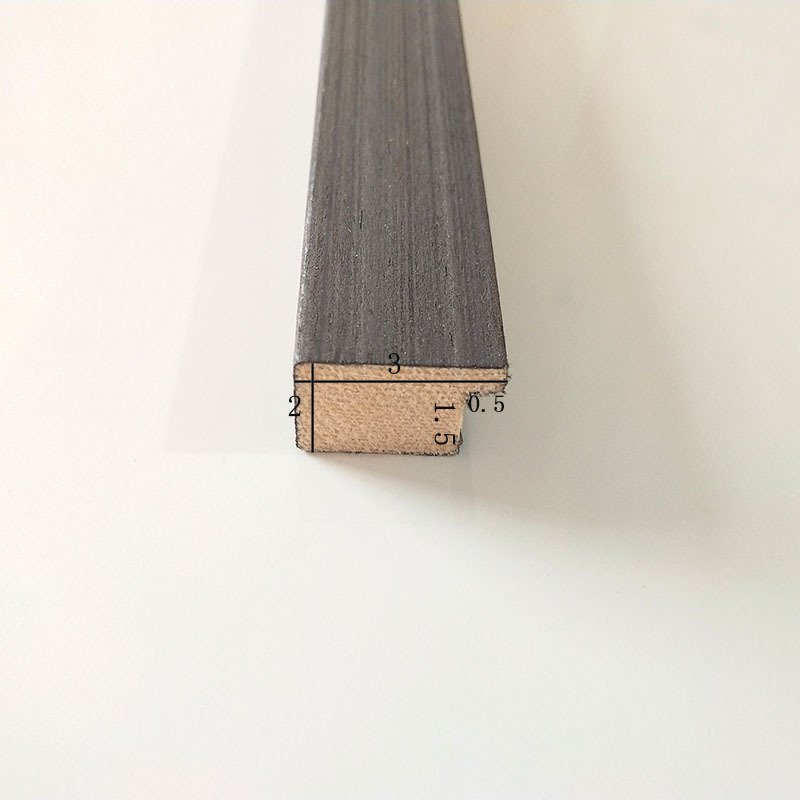 Original Factory Price Solid Pine Wood Picture Photo Frame L Shape Floating Mouldings