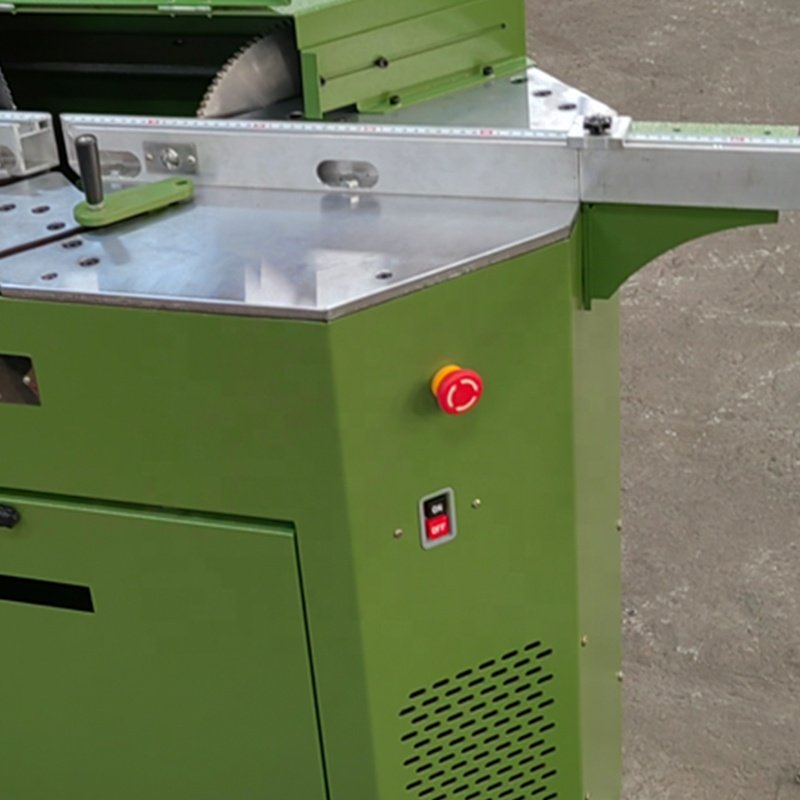 PS frame molding Cut machine 45 degree double saw Wood Aluminum Frame Moulding Pneumatic Cutting Machine