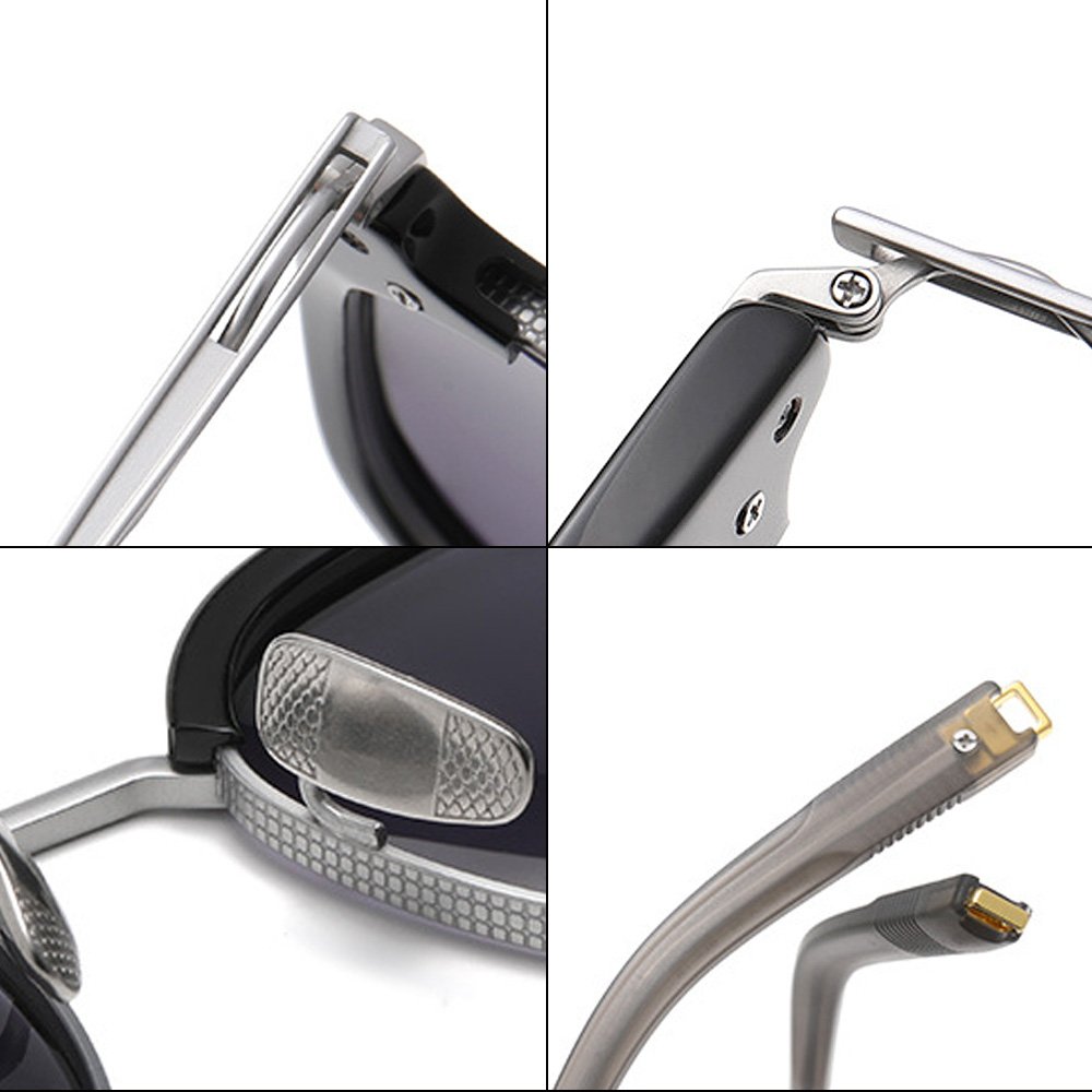 2024 New Trend Korean UV400 Polarized Sunglasses Retro Square Style Titanium Acetate Optical Frame Luxury Men Women