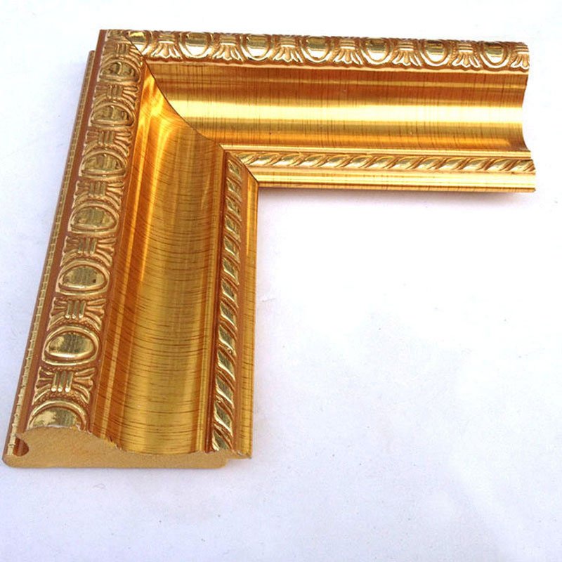 Art Golden Polystyrene Plastic Picture Frame Moulding PS Mirror Frame Moulding