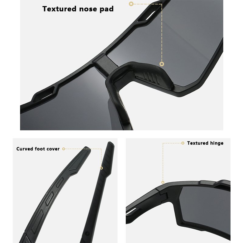 Mirror Eye Protection Outdoor Men Women Sun Glasses UV400 Polarized Eyeglasses Oversized Frame Fishing Bicycle Sport Sunglasses
