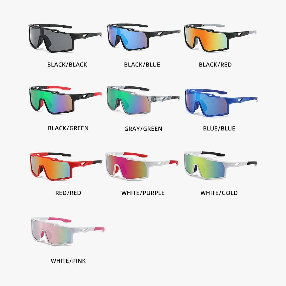 Mirror Eye Protection Outdoor Men Women Sun Glasses UV400 Polarized Eyeglasses Oversized Frame Fishing Bicycle Sport Sunglasses